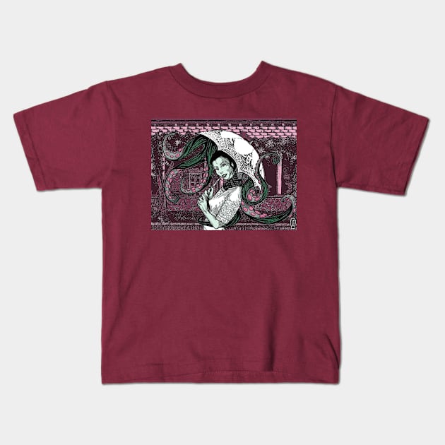 Lady Cthulhu Kids T-Shirt by IckyScrawls